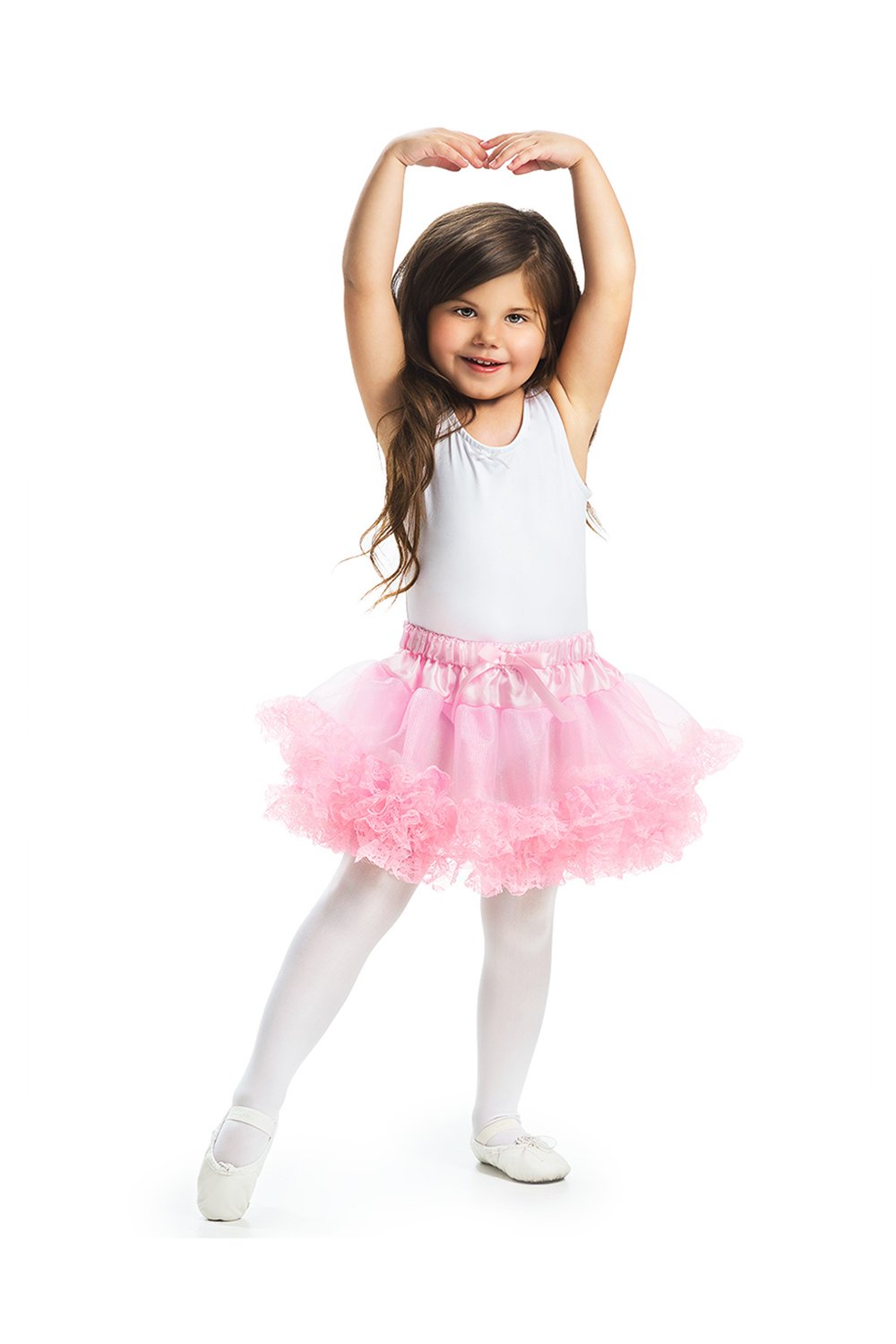 Little Adventures Fluffy Lace Tutu, Pink Little Adventures Fluffy Lace Tutu, Pink